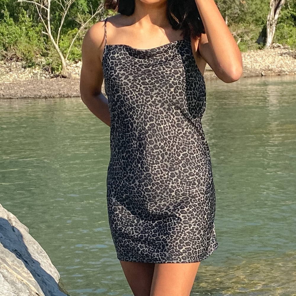 Silk mini dress